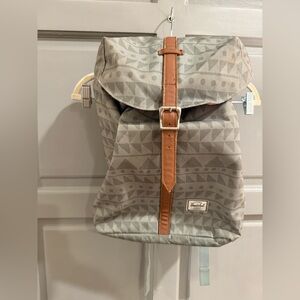 Herschel Supply Company Gray and Brown Tribal Print Backpack